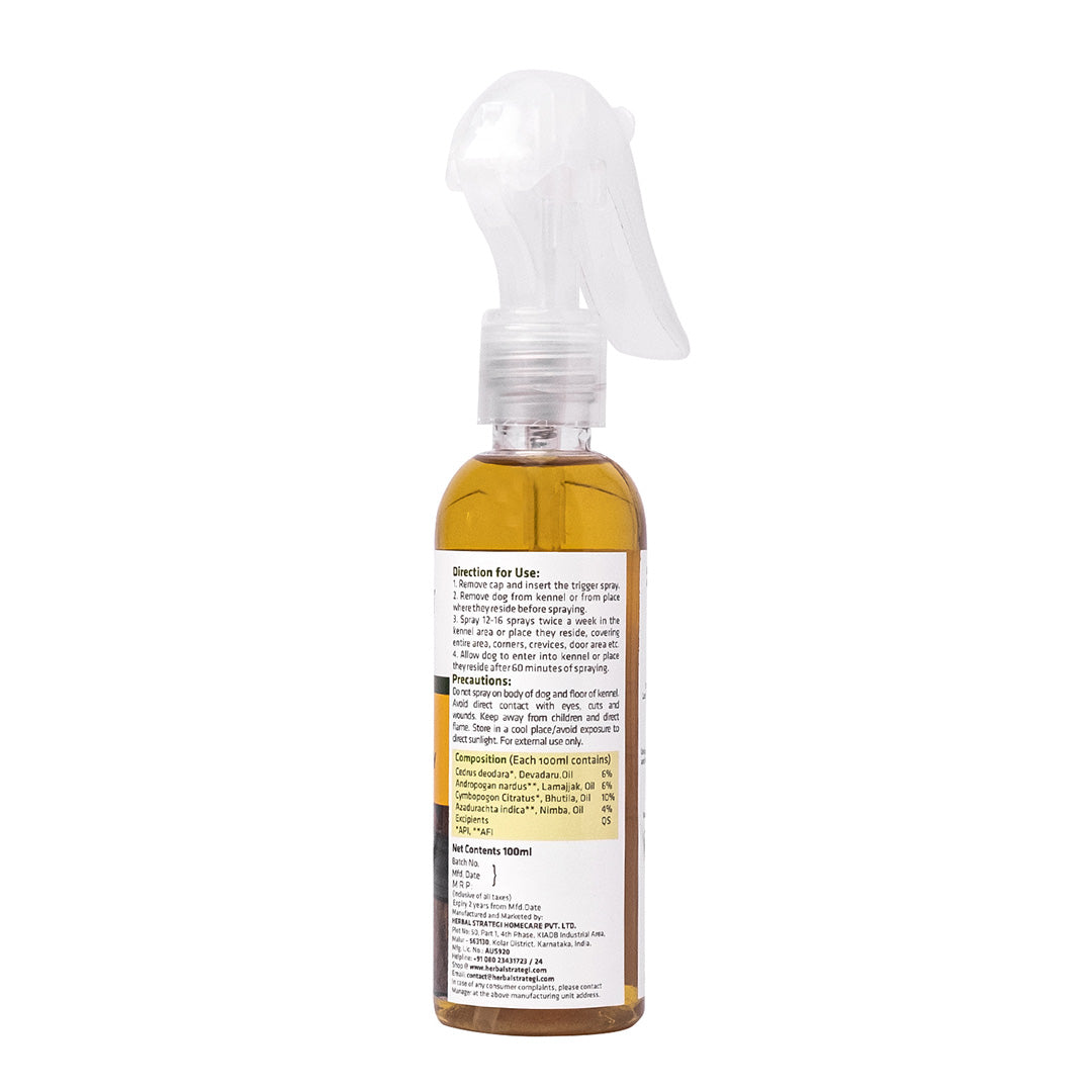 Herbal Strategi Herbal Ticks, Fleas, Lice, and Mites Spray for Kennel