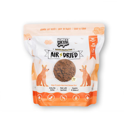 Homiee & Ginger Homiee & Ginger | Grain Free Air Dried Dry Dog Food | 90% Meat 10% Superfood | Puppy & Adult
