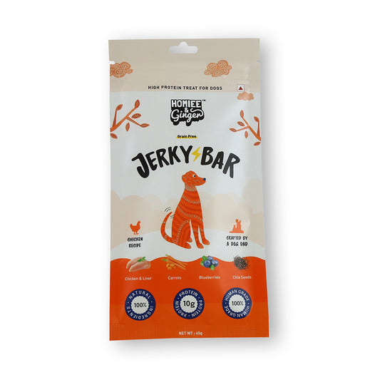 Homiee & Ginger Homiee & Ginger | Jerky Bar | Air Dried Treat For Dogs | Chicken