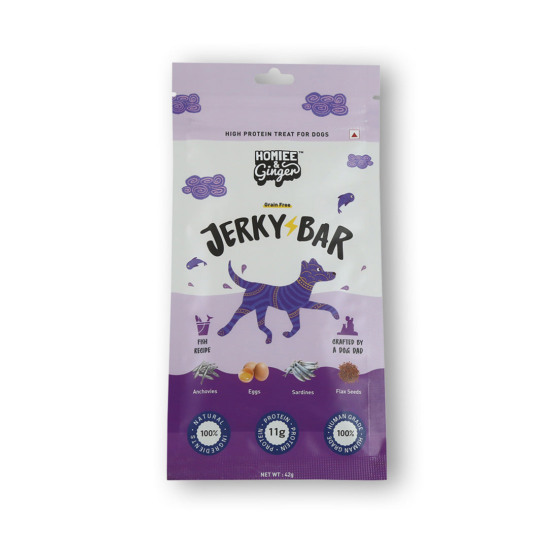 Homiee & Ginger Homiee & Ginger | Jerky Bar | Air Dried Treat For Dogs | Fish