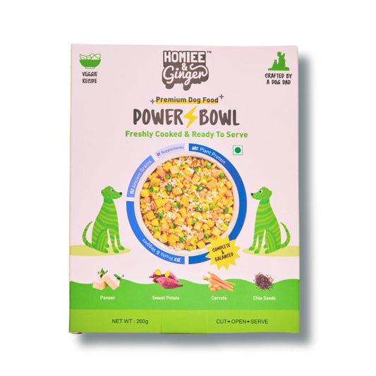 Homiee & Ginger Homiee & Ginger | Power Bowl | Fresh Food for Dogs | Paneer & Veggies