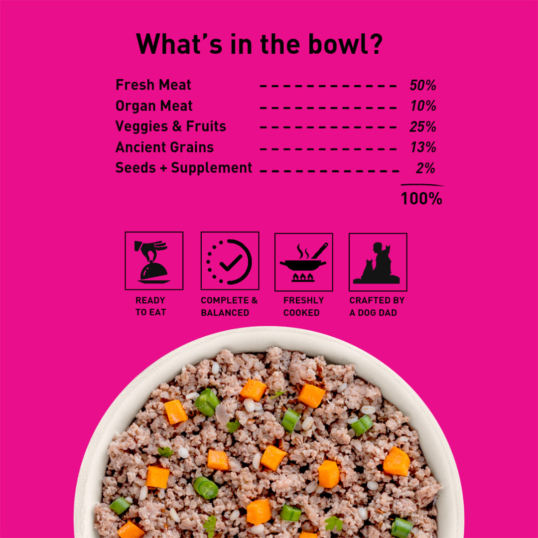 Homiee & Ginger Homiee & Ginger | Power Bowl | Fresh Food for Dogs | Surf & Turf