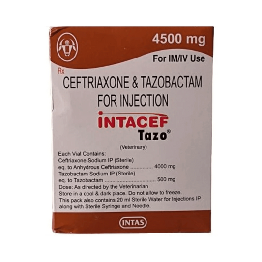 INTACEF TAZO 4500MG INJ - Animeal