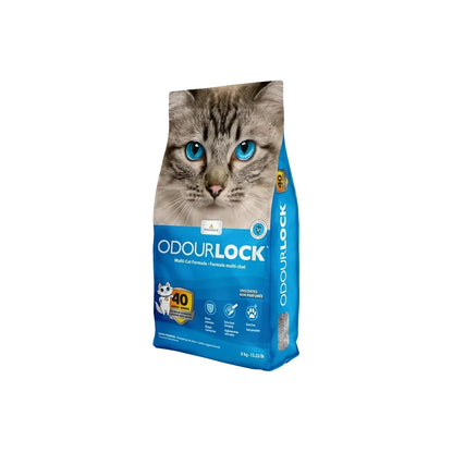 Intersand Odourlock Multi Cat Formula Litter Unscented Block Ammonia Extra Hard Clumping Quick Absorption No Tracking  and Dust Free For All Breed 6 Kg Bag