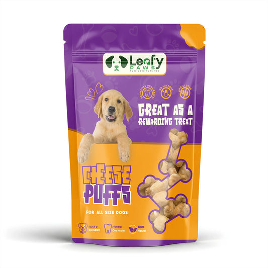 Leafy Paws Cheese Puffs - Cheddar Cheese