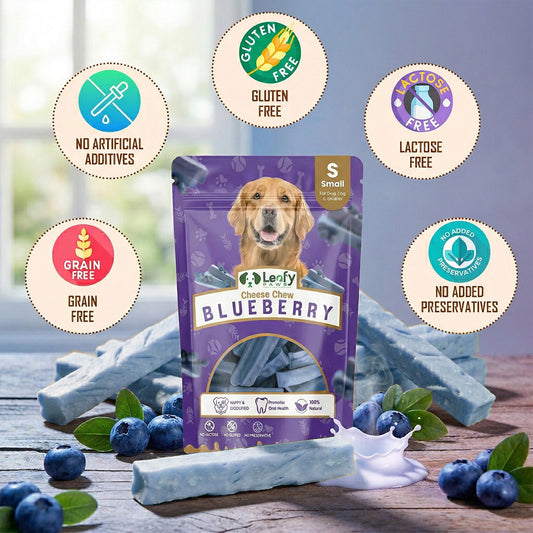 Leafy Paws Cheese Chew - Blueberry