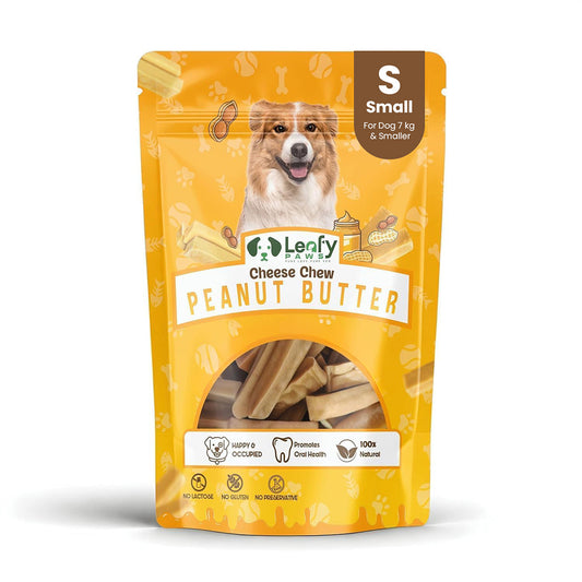 Leafy Paws Cheese Chew - Peanut Butter