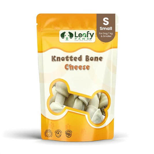 Leafy Paws Knotted Bone (Small Cheese)