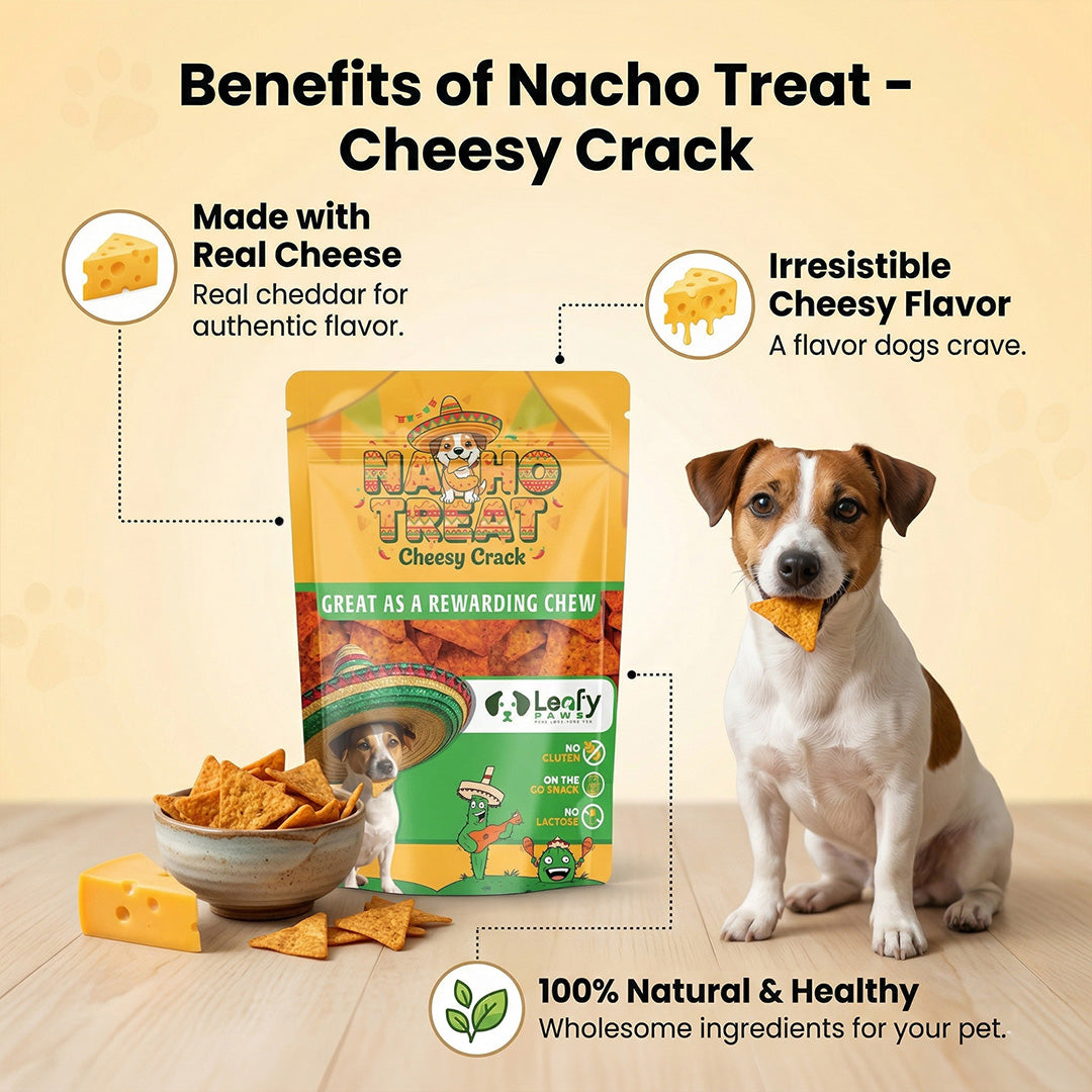 Leafy Paws Nacho Treat Cheesy Crack