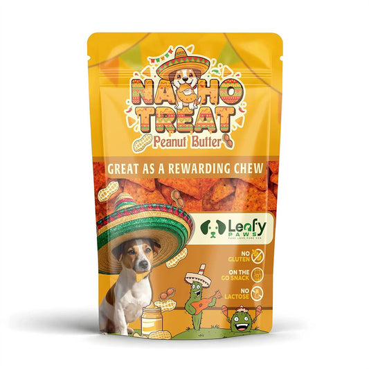 Leafy Paws Nacho Treat Peanut Butter