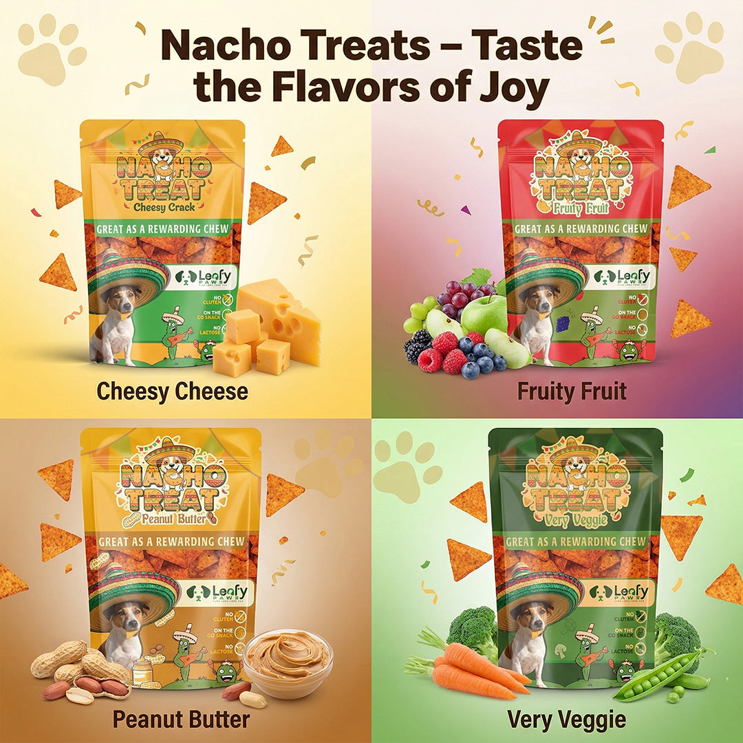 Leafy Paws Nacho Treat Cheesy Crack
