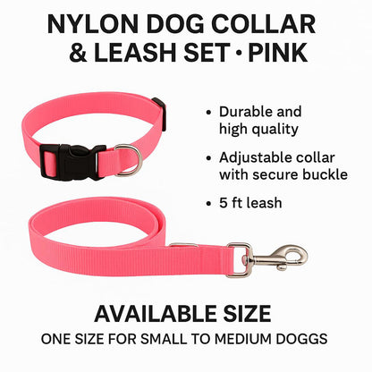 Bravo and Company Leash and Collar | Pink