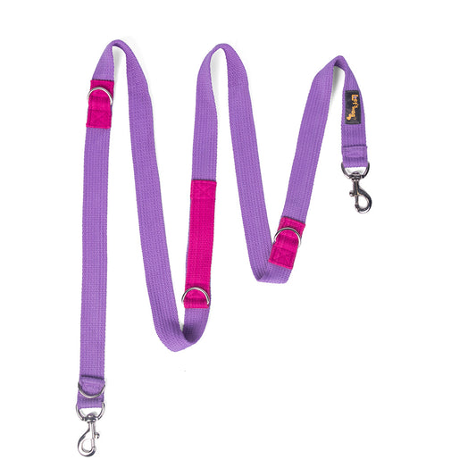 Let's Wag Multi purpose Dog Leash - Purple