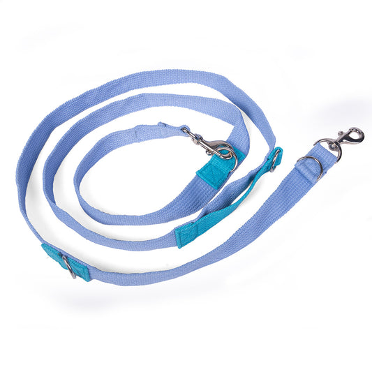 Let's Wag Multi purpose Dog Leash - Sky Blue