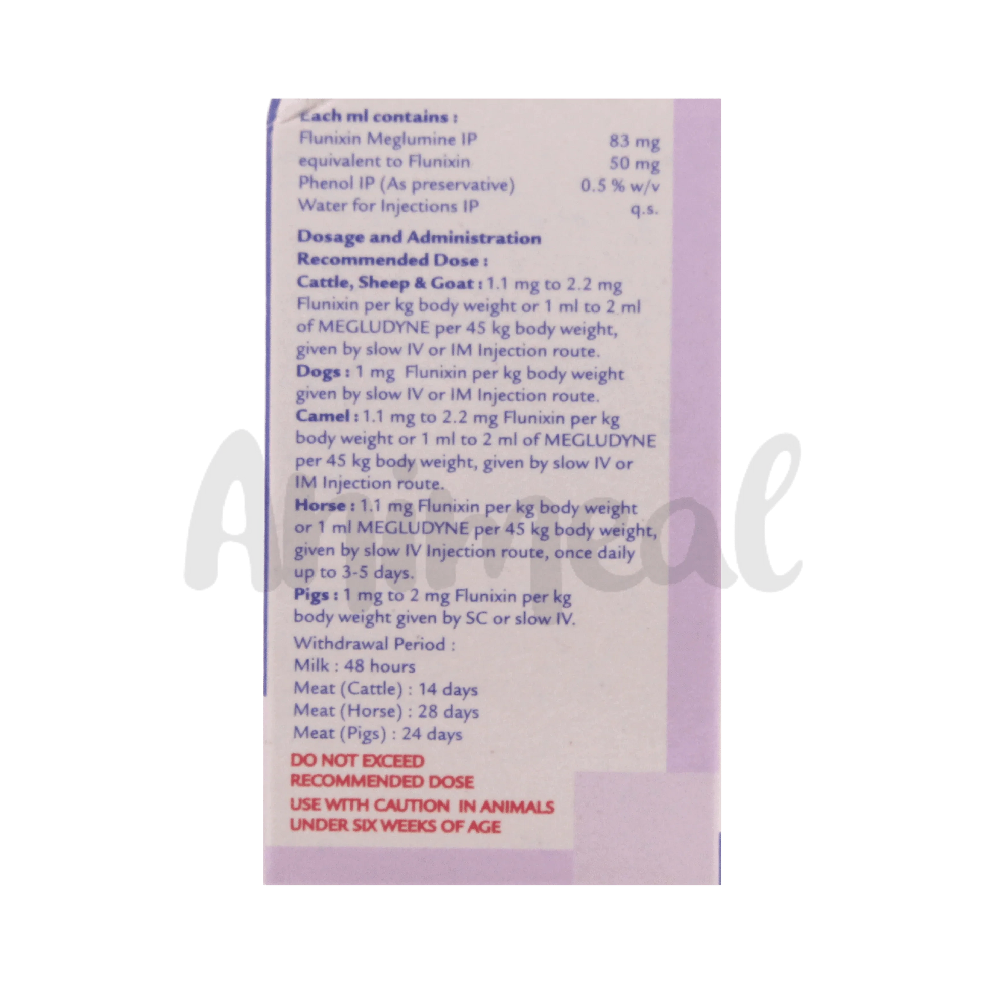 MEGLUDYNE INJ (S) - Animeal