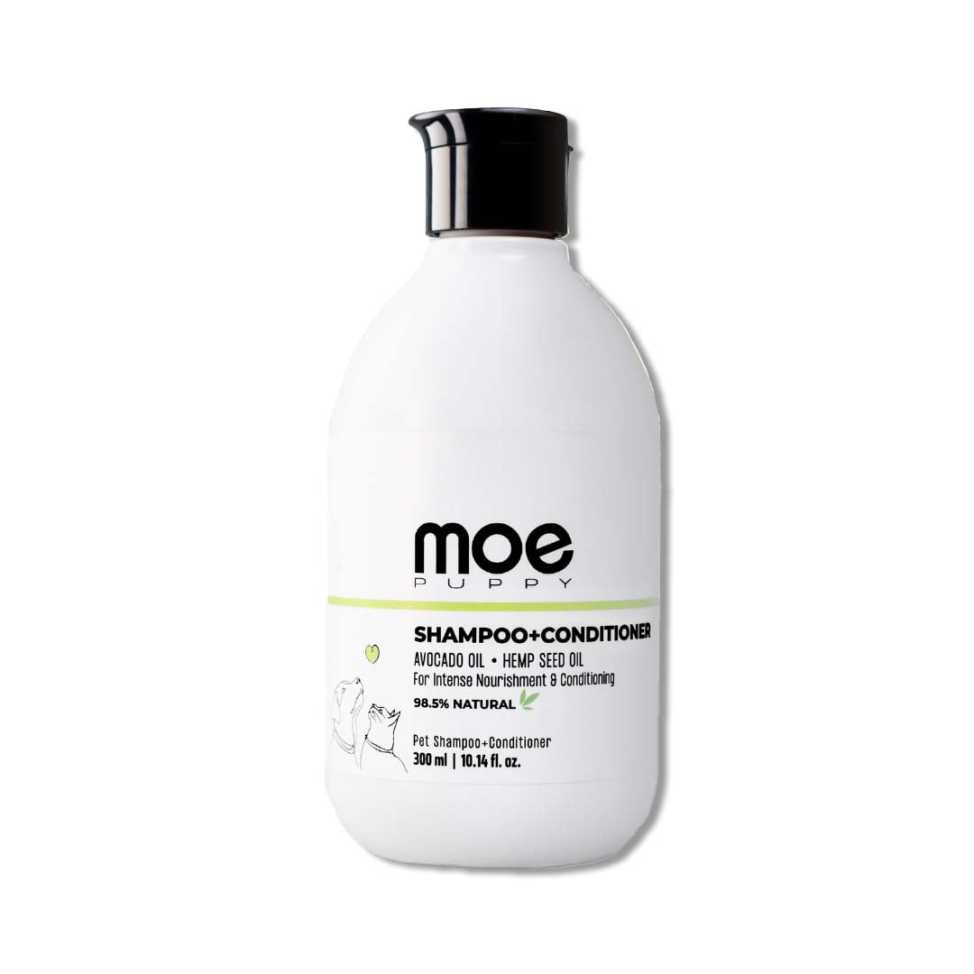 Moe Puppy 2 in 1 Shampoo plus Conditioner - For Dogs & Cats