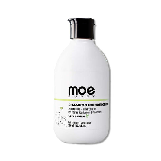 Moe Puppy 2 in 1 Shampoo plus Conditioner - For Dogs & Cats