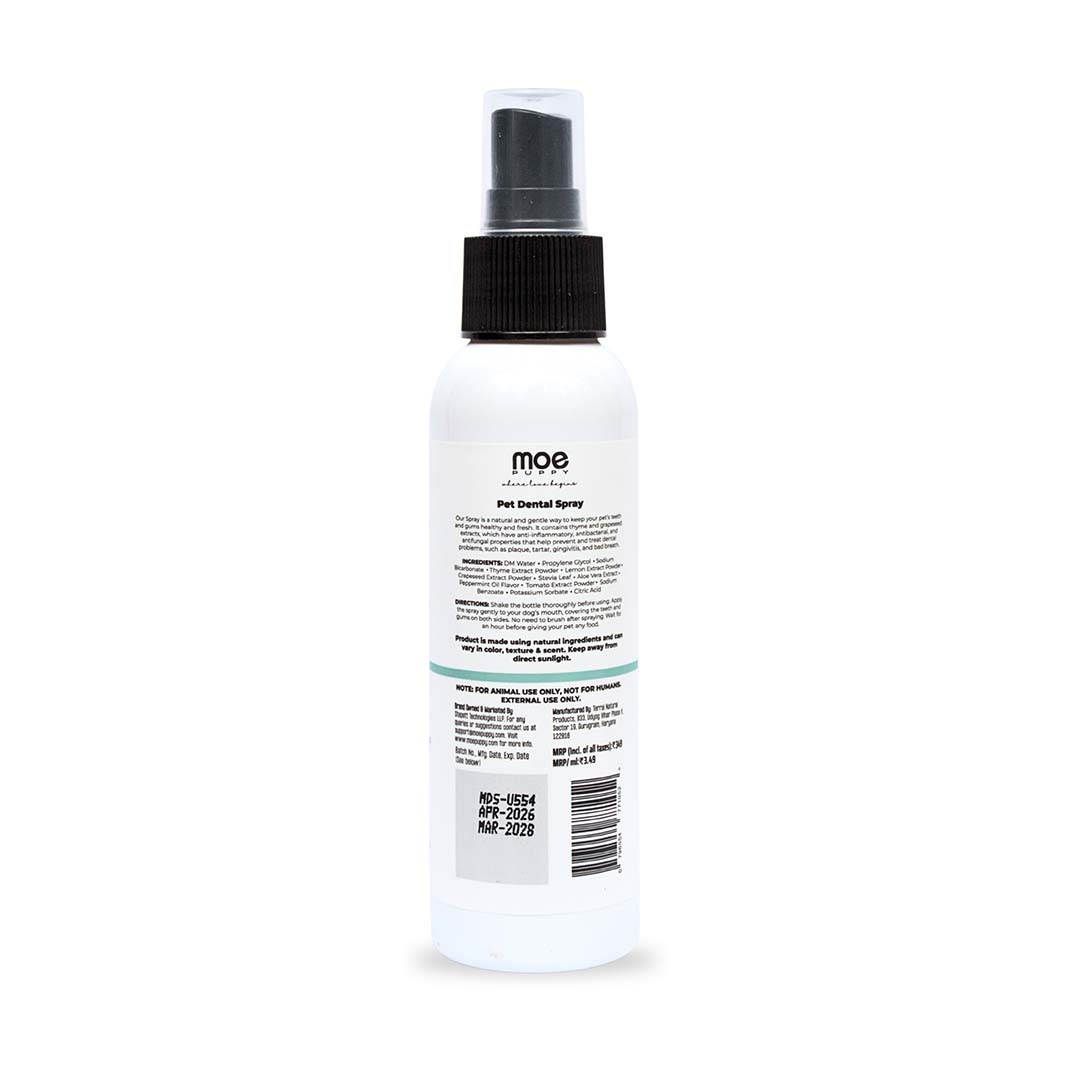 Moe Puppy Dental Spray - For Dogs & Cats