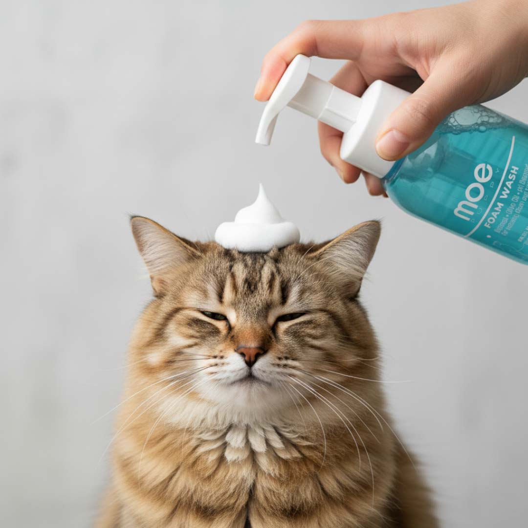 Moe Puppy Foam Wash Dry Shampoo for Cats - All Life Stages