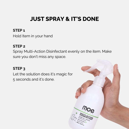 Moe Puppy Multi-Action Disinfectant - Pet Safe Disinfectant Spray