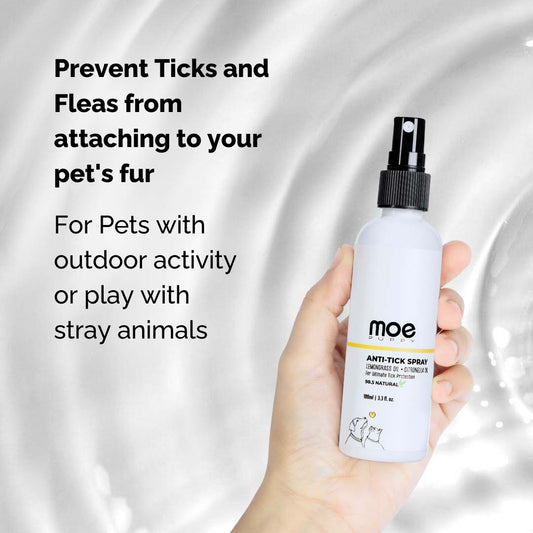 Moe Puppy Tick & Flea Repellant Spray - For Dogs and Cats