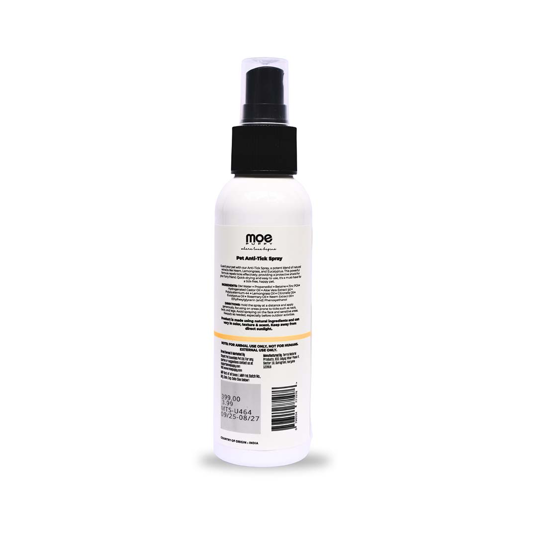Moe Puppy Tick & Flea Repellant Spray - For Dogs and Cats