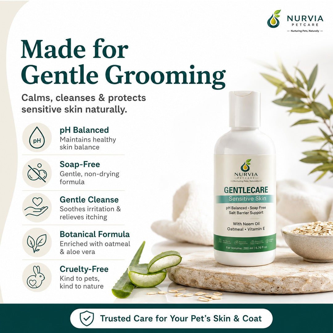 NURVIA Colloidal Oatmeal, Calendula & Vitamin E Puppy Shampoo | 200 ml