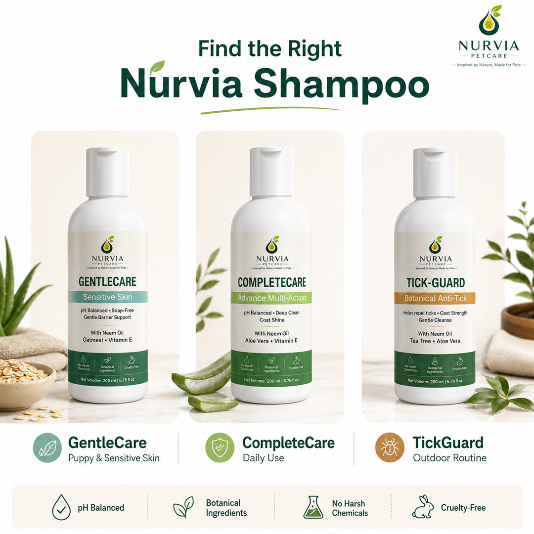 NURVIA Colloidal Oatmeal, Calendula & Vitamin E Puppy Shampoo | 200 ml