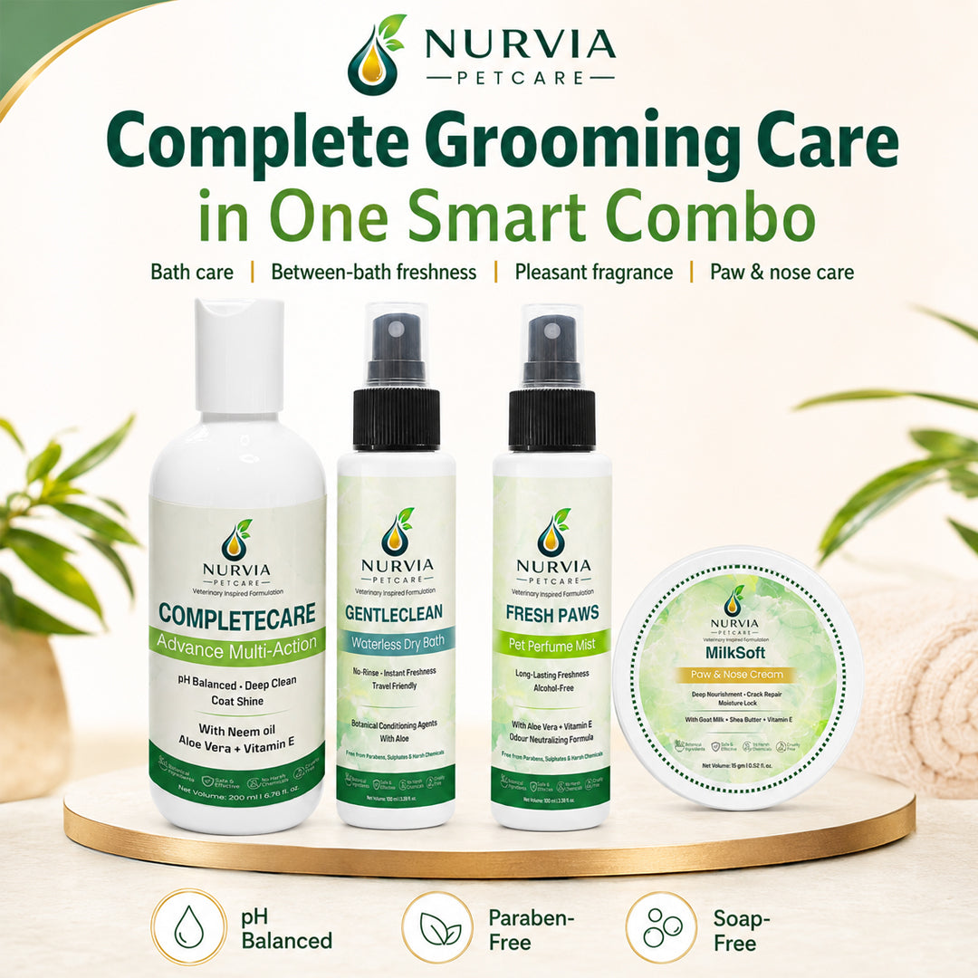 NURVIA Daily Dog Grooming Kit by Nurvia Petcare | 4-in-1