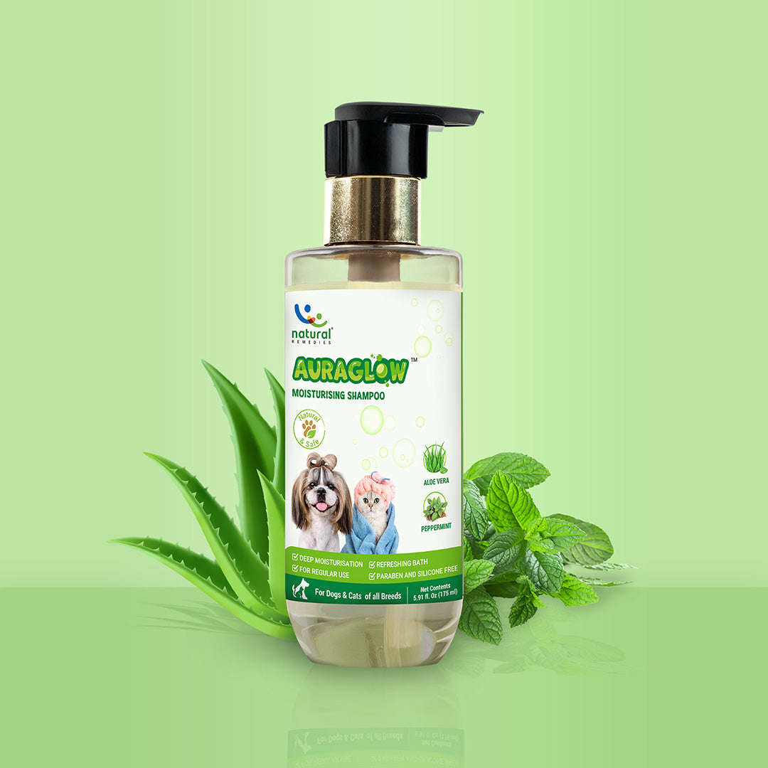 Pet natural remedies AURAGLOW MOISTURIZING SHAMPOO 175ml