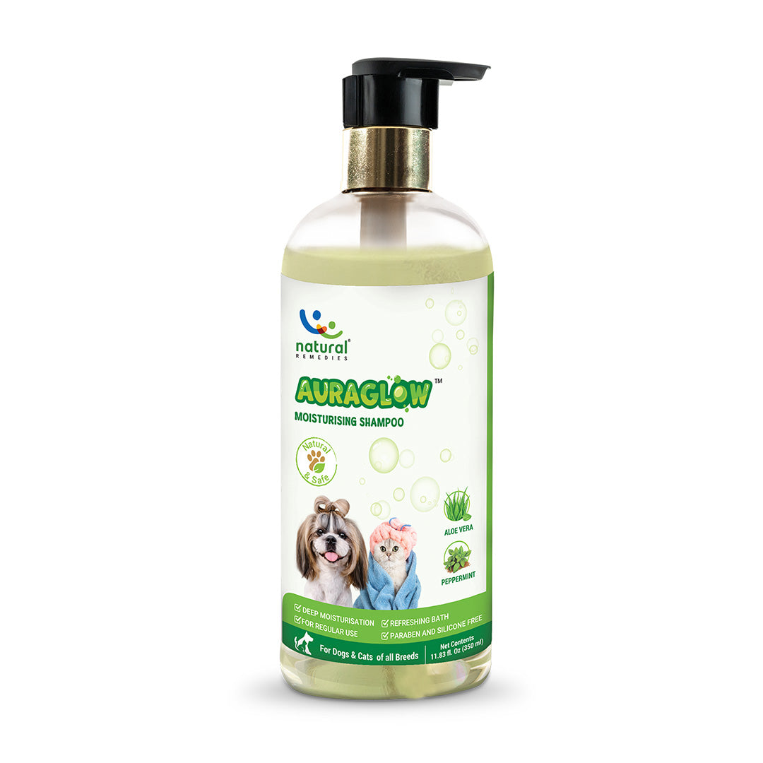 Pet natural remedies AURAGLOW MOISTURIZING SHAMPOO 350 ml