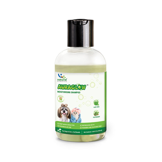 Pet natural remedies AURAGLOW MOISTURIZING SHAMPOO 90 ml