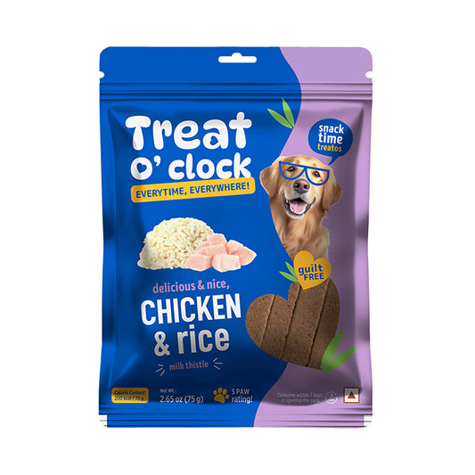 Pet natural remedies Treat o clock(chicken and rice )