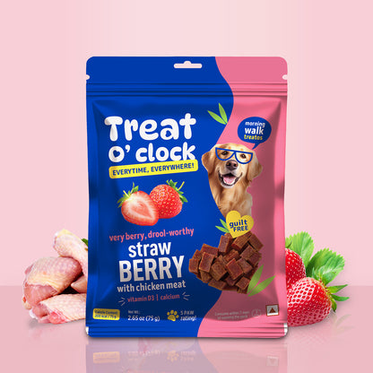 Pet natural remedies Treat o clock (strawberry)