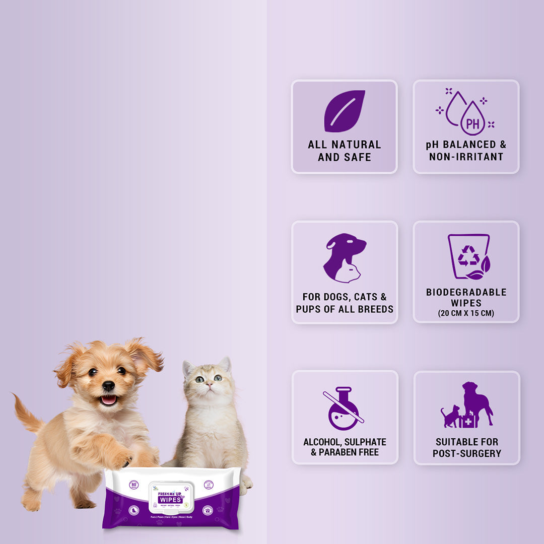 Pet natural remedies FRESH ME UP WIPES