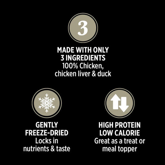 Nutrience Dog Freeze dried Chicken Breast, Chicken liver, Duck Treat- 70g