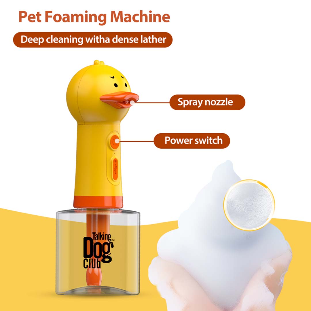 Talking Dog Club  Oh Duck Shampoo Dispenser Spray + Free Bath brush