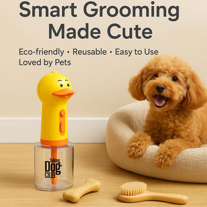 Talking Dog Club  Oh Duck Shampoo Dispenser Spray + Free Bath brush