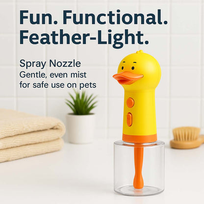 Talking Dog Club  Oh Duck Shampoo Dispenser Spray + Free Bath brush