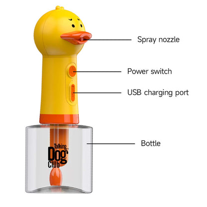 Talking Dog Club  Oh Duck Shampoo Dispenser Spray + Free Bath brush