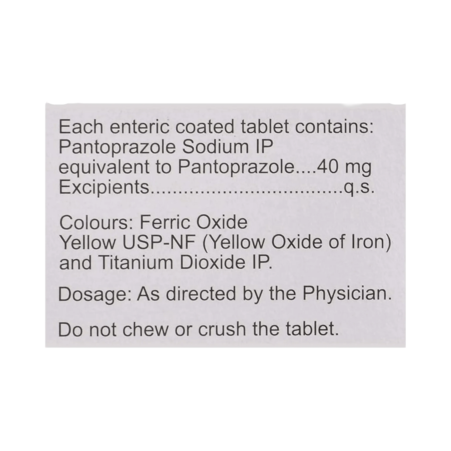 PAN 40MG TABLET - Animeal