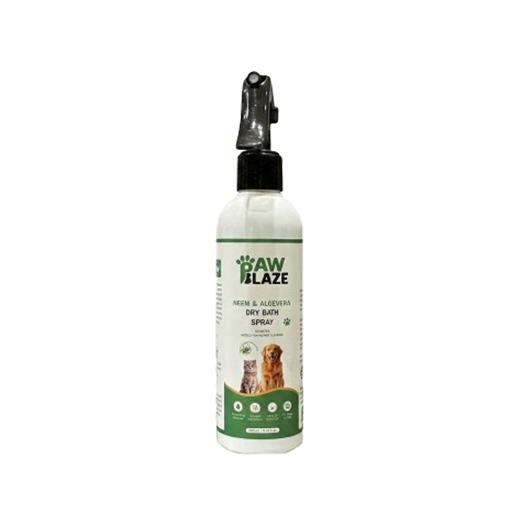 PawBlaze Neem & Aloevera Dry Bath(250Ml)