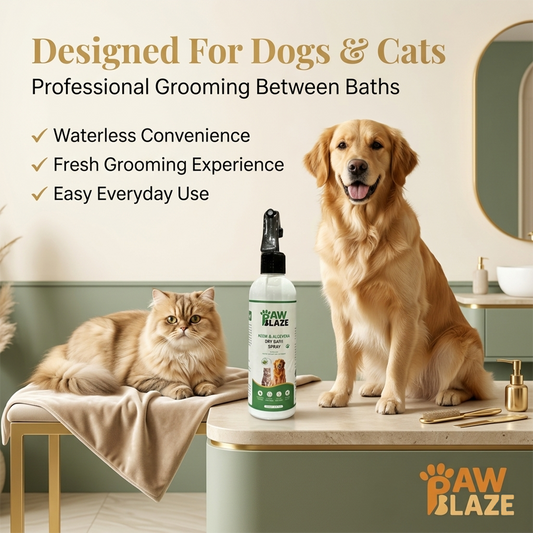 PawBlaze Neem & Aloevera Dry Bath(250Ml)