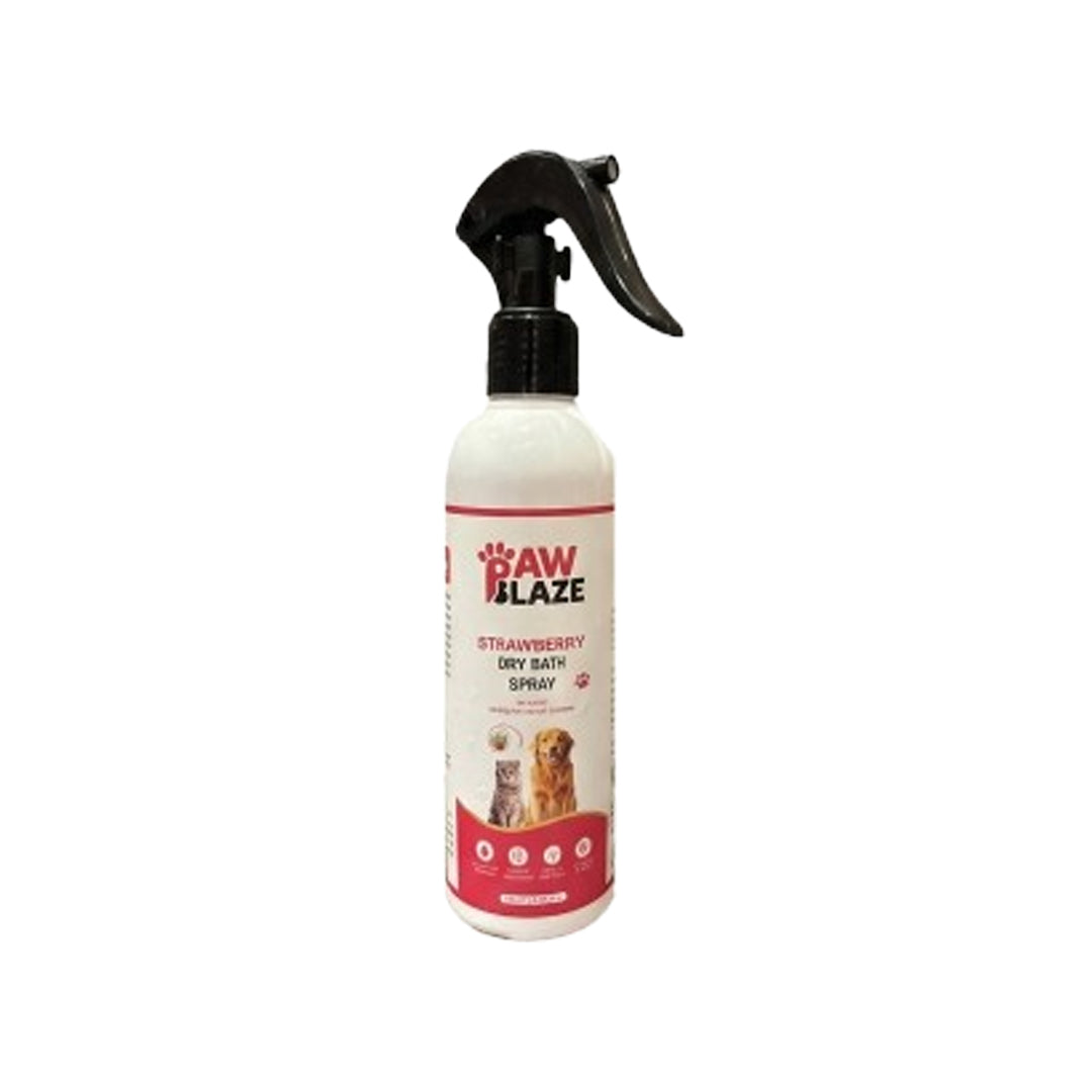 PawBlaze Strawberry Dry Bath (250Ml)
