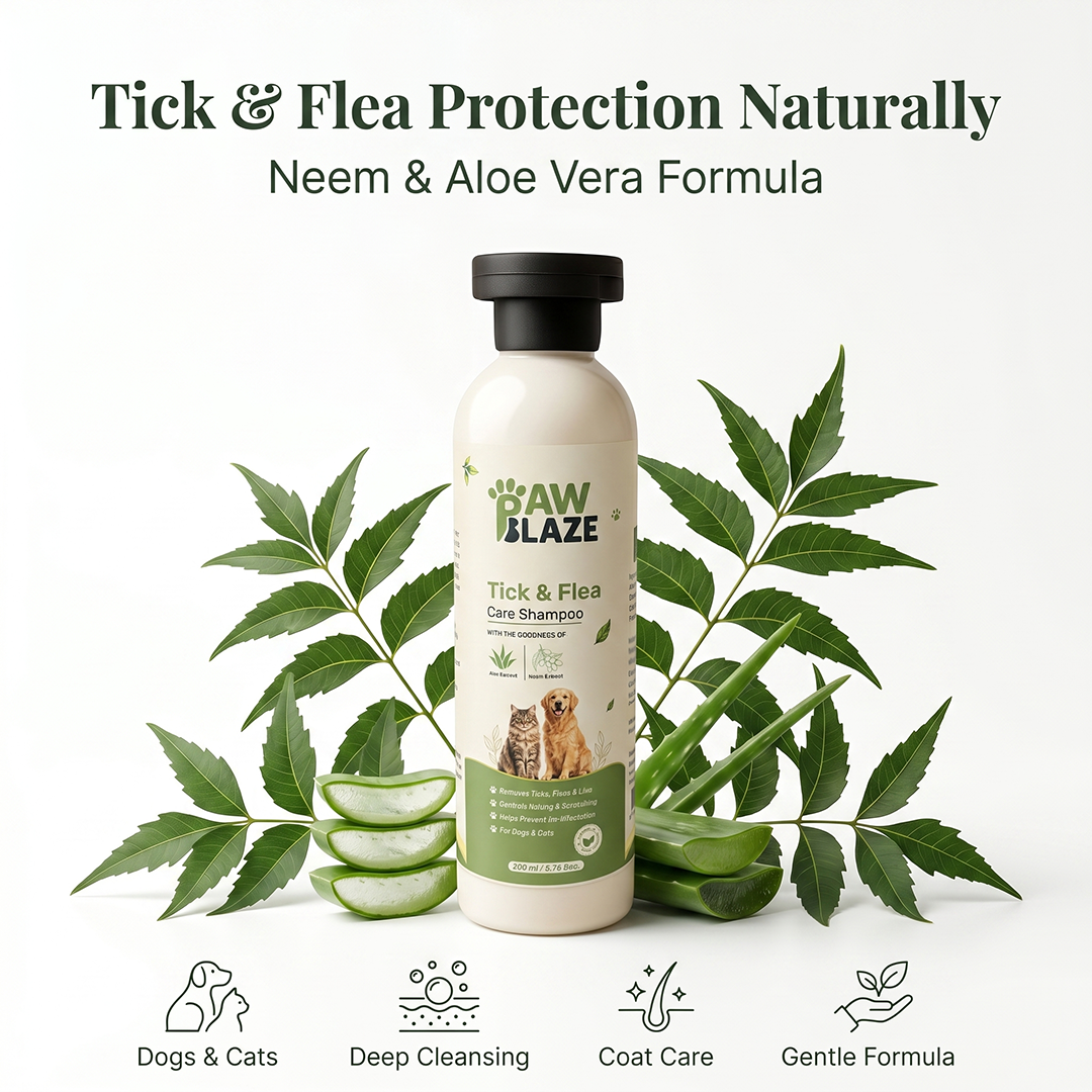 PawBlaze Tick & Flea Care Shampoo(200Ml)