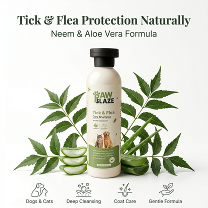 PawBlaze Tick & Flea Care Shampoo(200Ml)