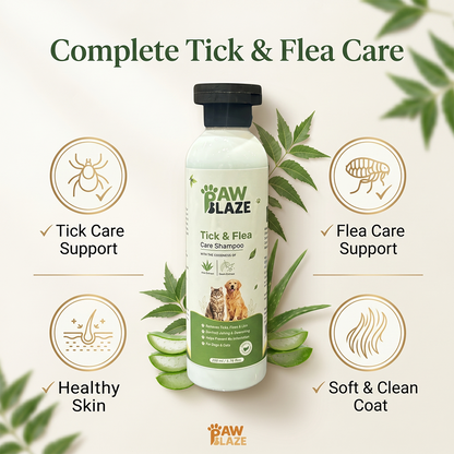 PawBlaze Tick & Flea Care Shampoo(200Ml)