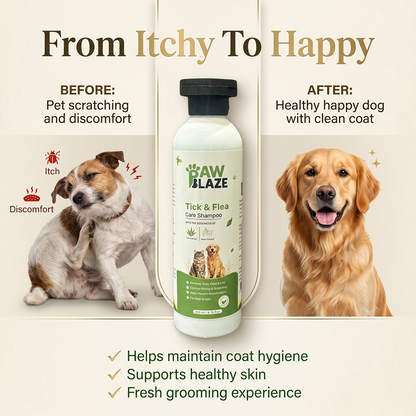 PawBlaze Tick & Flea Care Shampoo(200Ml)
