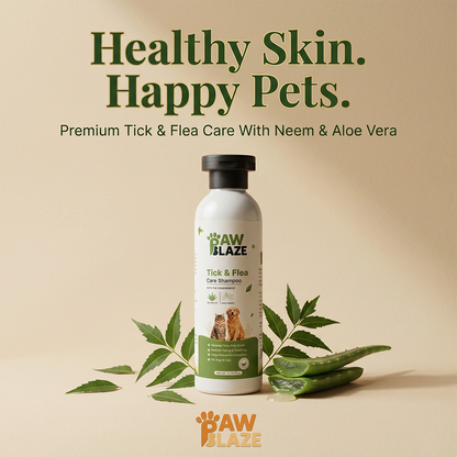 PawBlaze Tick & Flea Care Shampoo(200Ml)