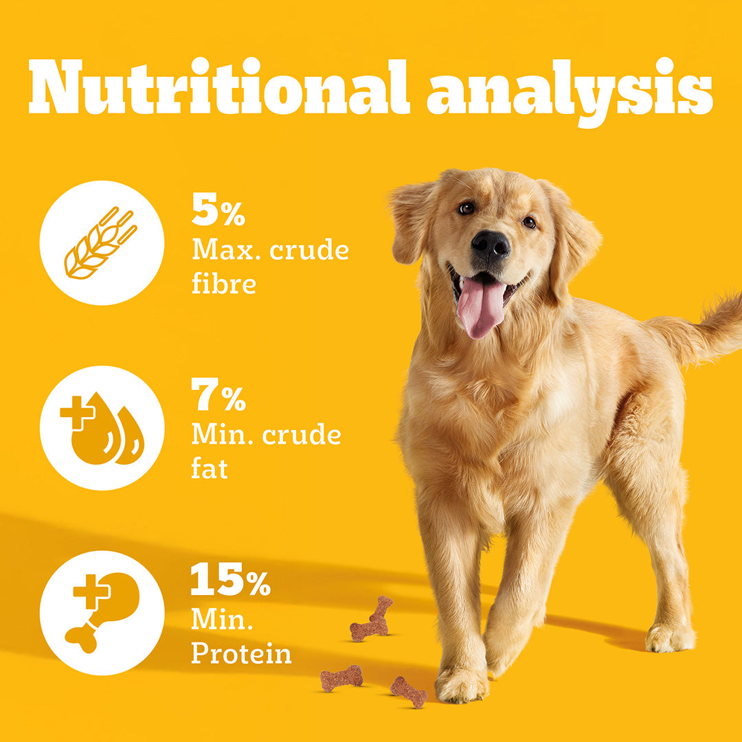 Pedigree Biscrok Biscuits Dog Treat (Above 4 Months), Milk and Chicken Flavor, 500g Pack